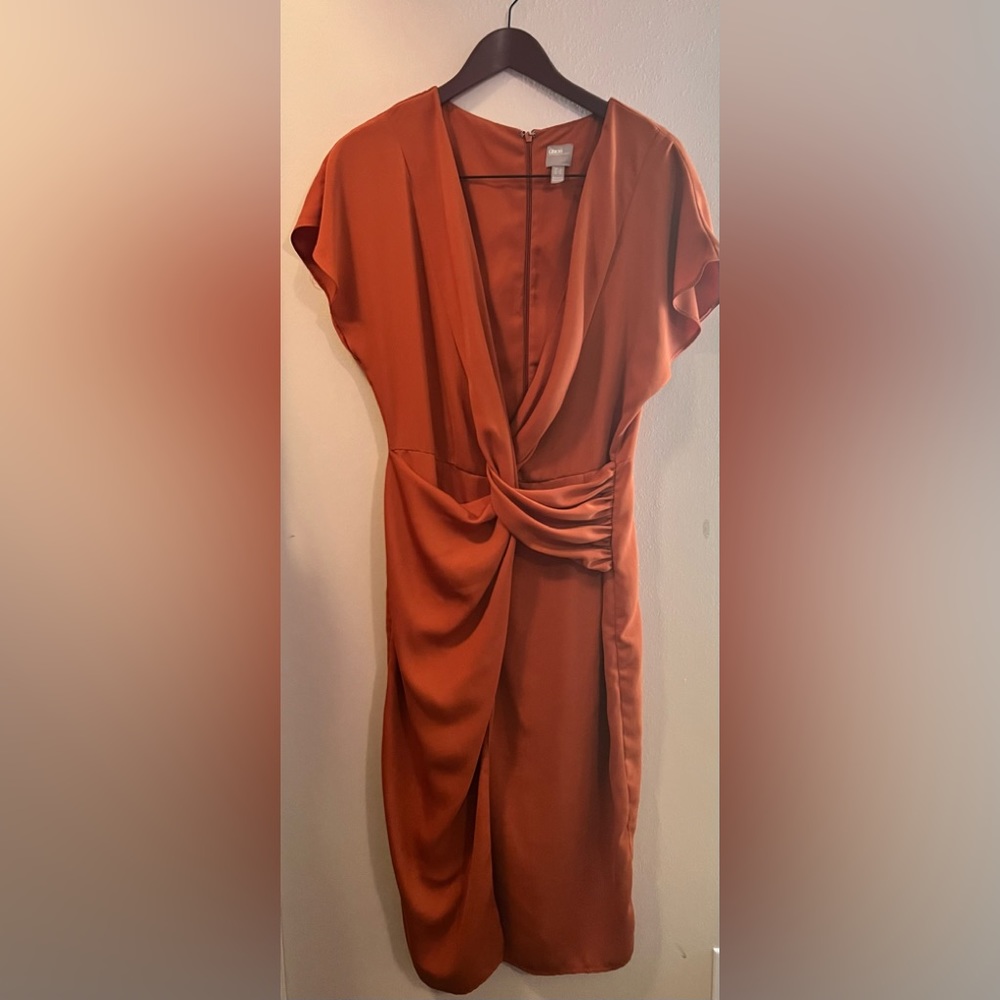 ASOS burnt orange dress 🧡